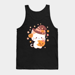 Cute trick or treat kitten Tank Top